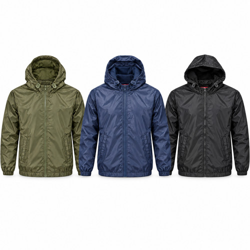 Men hooded windbreaker - men's,